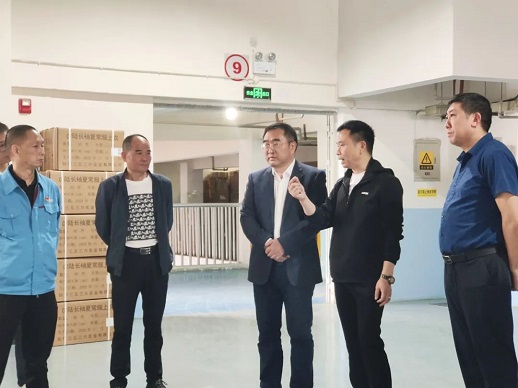 绵阳科技城新型工业化和数字经济局局长符峻烽一行到公司检查五一节前安全生产工作